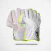 Huntsman Wicket Keeping Gloves - White-Fluorecent Green