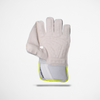Huntsman Wicket Keeping Gloves - White-Fluorecent Green