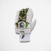 Neon Cricket Batting Gloves - White-Green Camouflage