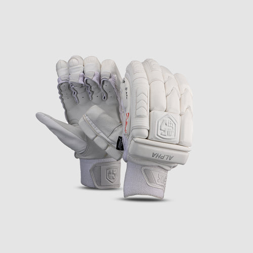 Alpha Batting Gloves - Plain White