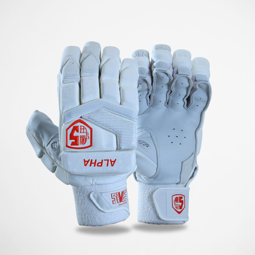 Alpha Batting Gloves - White